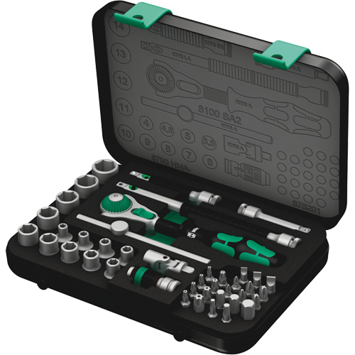 Jeu de cliquets rapides Zyklop 8100 SA 2, 42 Mcx, Prise de 3/8" NRZ Safety Inc.