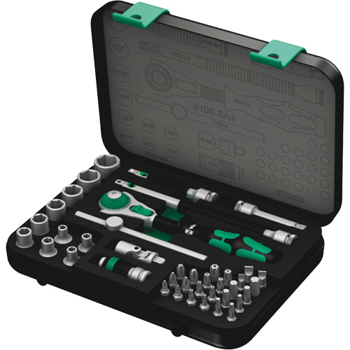Jeu de cliquets rapides Zyklop 8100 SA 4, 41 Mcx, Prise de 1/4" NRZ Safety Inc.