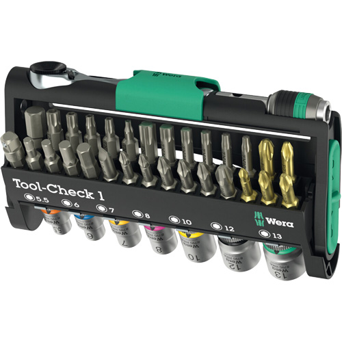 Ensemble d'outils Tool-Check 1, 38 Mcx, Prise de 1/4" NRZ Safety Inc.