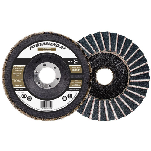 POWERBLEND NF Flap Disc, 4-1/2" x 7/8", Type 29, Z60 Grit, Zirconia Alumina NRZ Safety Inc.