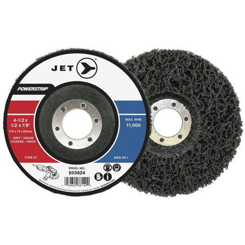 Meule &agrave; centre d&eacute;prim&eacute; pour pr&eacute;paration de surfaces POWERSTRIP XCL, 4-1/2" dia. NRZ Safety Inc.