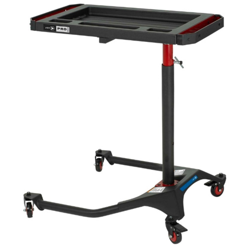 JUHT-100A Adjustable-Height Under-Hood ABS Tool Tray, 0 Drawers, 18-7/10" L x 31-17/20" W x 48-2/5" H, Black NRZ Safety Inc.