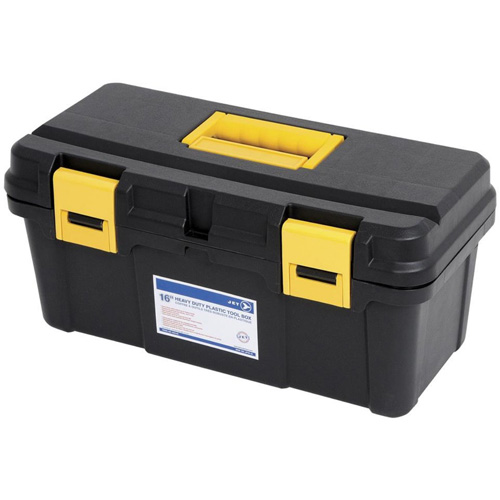 Coffre &agrave; outils portatif en plastique JPTB-16, 16" la x 8" p x 7-1/2" h, Noir NRZ Safety Inc.