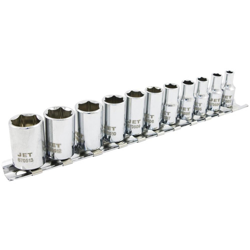 Jeu de douilles m&eacute;triques &agrave; 6 pans SS1411M-6, 11 Mcx, Prise de 1/4" NRZ Safety Inc.