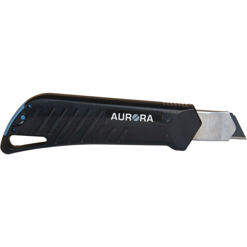 Couteau professionnel de 18 mm avec verrouillage &agrave; cliquet, Acier inoxydable, Robuste, Prise en Plastique NRZ Safety Inc.