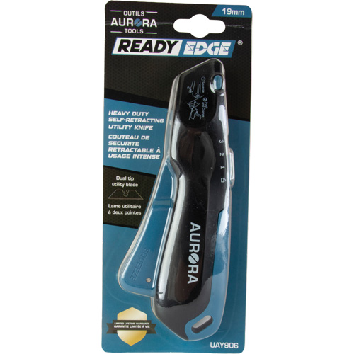 Retractable Safety Knife , Stainless Steel, Heavy-Duty, Plastic/Aluminum Handle NRZ Safety Inc.