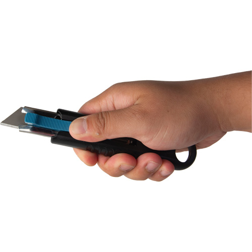 Standard-Duty Retractable Safety Knife, Stainless Steel, Rubber Handle NRZ Safety Inc.