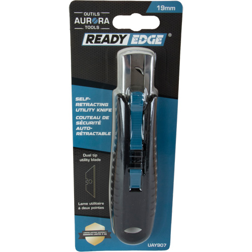 Standard-Duty Retractable Safety Knife, Stainless Steel, Rubber Handle NRZ Safety Inc.
