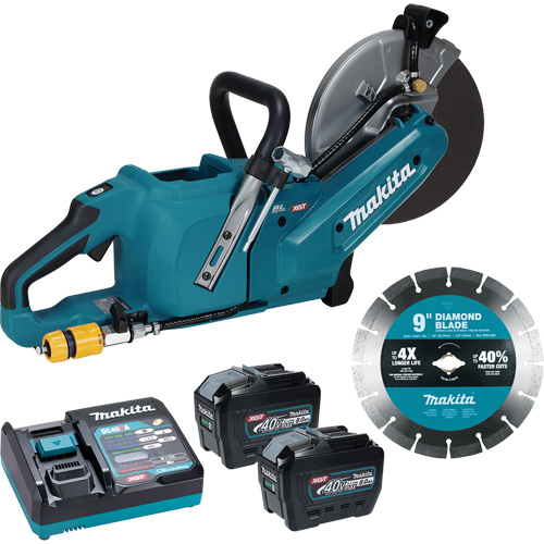 Tronçonneuse &agrave; meule &eacute;lectrique 40?V?max XGT sans balais avec trousse de batteries 8,0?Ah , 9", 40 V NRZ Safety Inc.