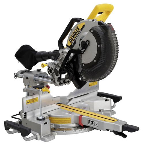 Scie &agrave; onglets coulissante &agrave; deux biseaux 20V MAX XR (outil seulement) NRZ Safety Inc.