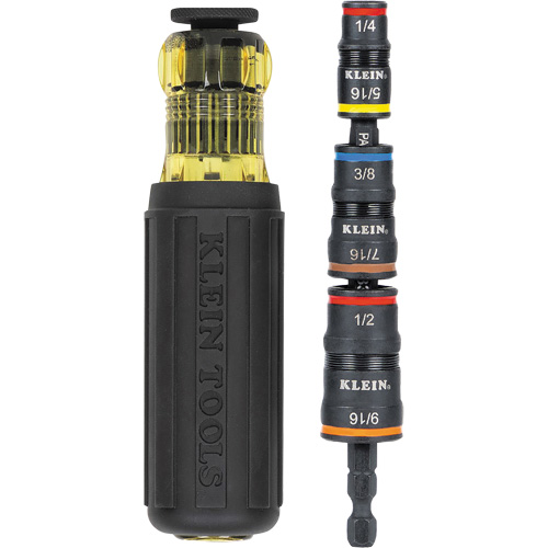 7-in-1 Impact Flip Socket Set with Handle, 1/2"/5/16"/1/4"/7/16"/9/16"/3/8' Drive, 7 Pcs NRZ Safety Inc.