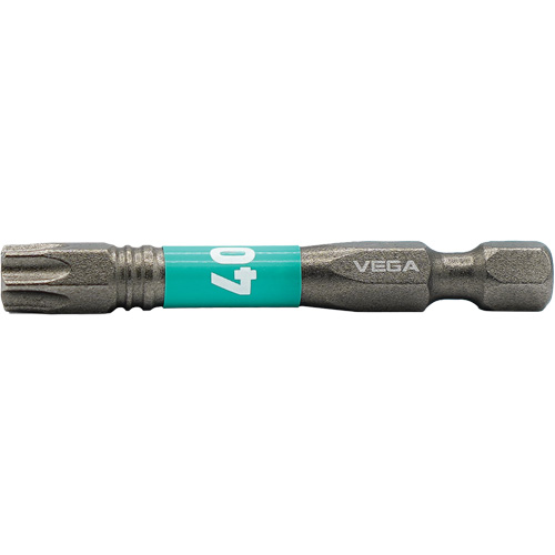 Impactech&reg; Power Bit, Torx, T-40 Tip, 1/4" Drive Size, 2" Length NRZ Safety Inc.