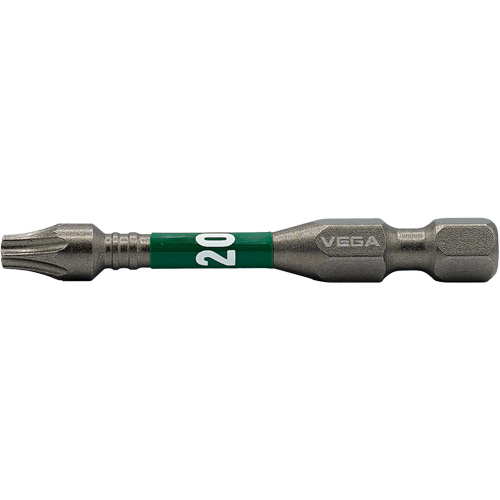 Impactech&reg; Power Bit, Torx&reg; Tamper, T-20 Tip, 1/4" Drive Size, 2" Length NRZ Safety Inc.