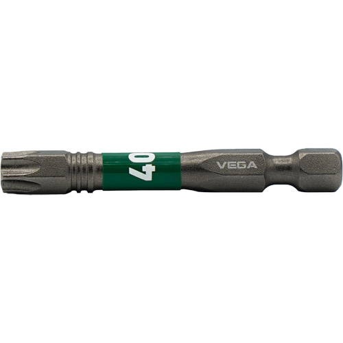 Impactech&reg; Power Bit, Torx&reg; Tamper, T-40 Tip, 1/4" Drive Size, 2" Length NRZ Safety Inc.