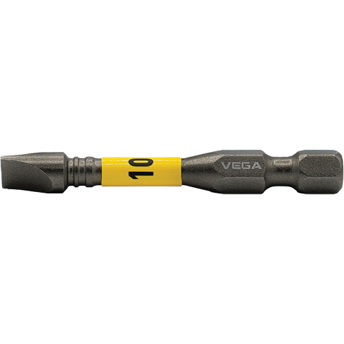 Impactech&reg; Power Bit, Slot, 10F-12R Tip, 1/4" Drive Size, 2" Length NRZ Safety Inc.