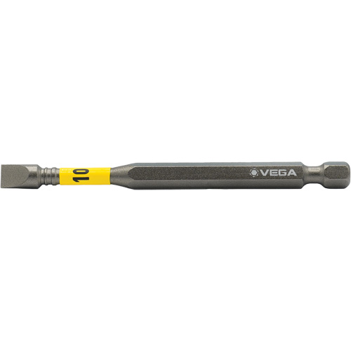 Impactech&reg; Power Bit, Slot, 10F-12R Tip, 1/4" Drive Size, 3-1/2" Length NRZ Safety Inc.
