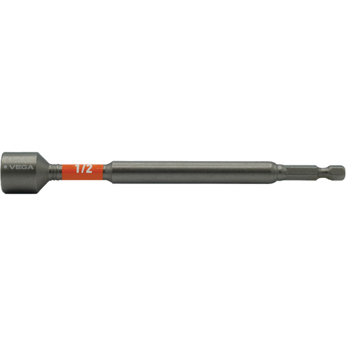 Impactech&reg; Nut Driver, 1/2" Tip, 1/4" Drive, 6" L, Magnetic NRZ Safety Inc.