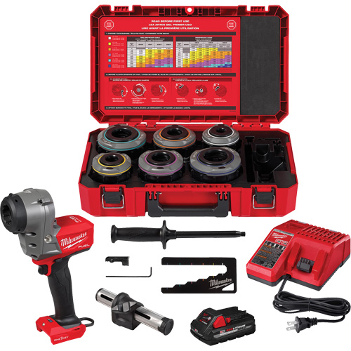 Trousse d&eacute;nudeur de c&acirc;bles pour conducteurs isol&eacute;s M18 FUEL avec bagues r&eacute;glables NRZ Safety Inc.