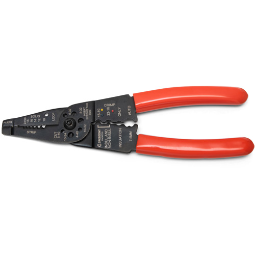 Wire Stripper & Crimper, 8" L, 10 - 22 AWG NRZ Safety Inc.