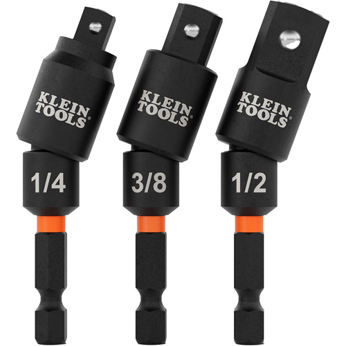 Jeu d'adaptateur de douilles &agrave; chocs pivotantes, 1/4" Prise, Sph&eacute;rique, 2-17/20" lo NRZ Safety Inc.