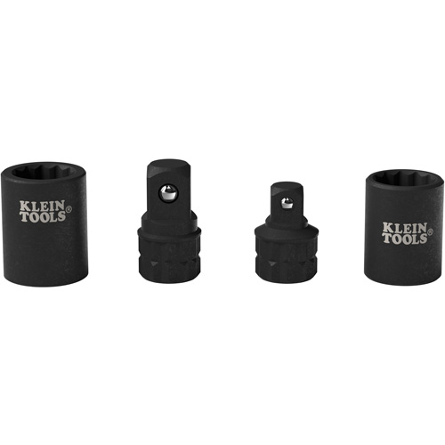 Jeu d'adaptateurs pour cl&eacute; &agrave; douille KNECT 4 mcx, Chocs, Prise 1/2"/3/8", Douille 1/2"/3/8", 0,98" lo, Sph&eacute;rique NRZ Safety Inc.