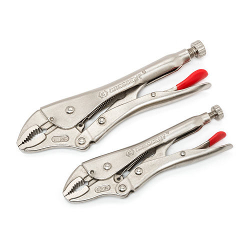 Curved Jaw Locking Pliers with Wire Cutter Set, 2 Pieces NRZ Safety Inc.