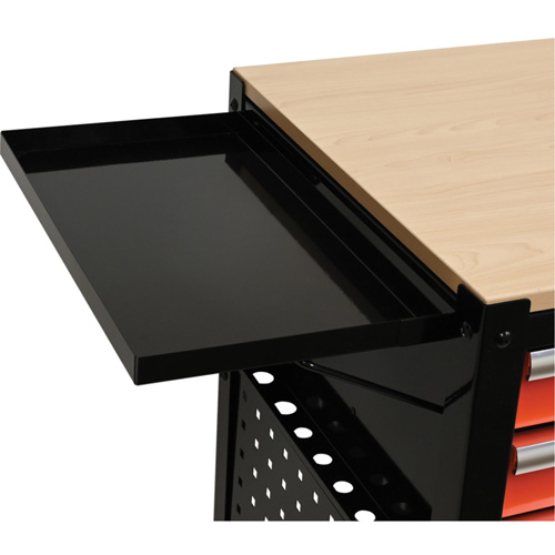 Chariot utilitaire, 4 tiroirs, Noir/Orange NRZ Safety Inc.