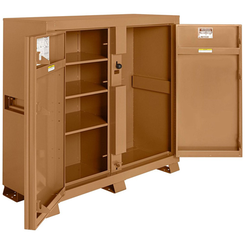 Armoire de chantier mod&egrave;le 111 avec cadenas, Acier, 47,5 pi³, Havane NRZ Safety Inc.