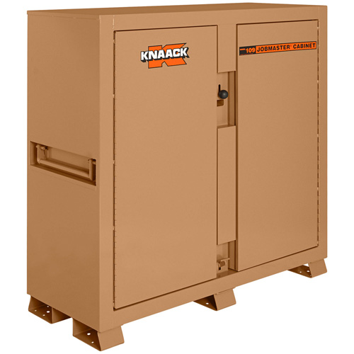 Model 109 Jobsite Cabinet with Padlock, Steel, 47.5 Cubic Feet, Tan NRZ Safety Inc.