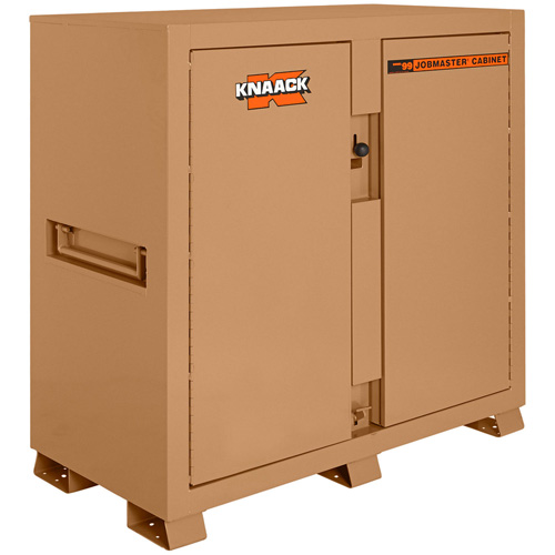 Model 99 Jobsite Cabinet with Double Doors & 2 Padlocks, Steel, 59.4 Cubic Feet, Tan NRZ Safety Inc.