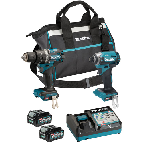 40Vmax XGT Brushless Cordless Impact Driver & Hammer Drill/Driver Tool Kit, Lithium-Ion, 40 V NRZ Safety Inc.