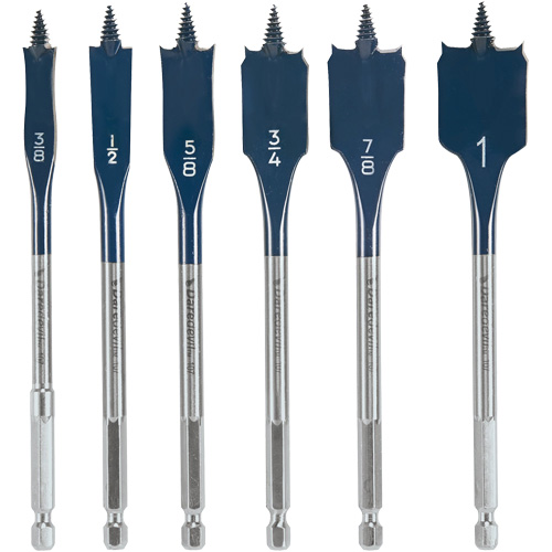 Daredevil&reg; Spade Bit Set, 6 Pieces NRZ Safety Inc.