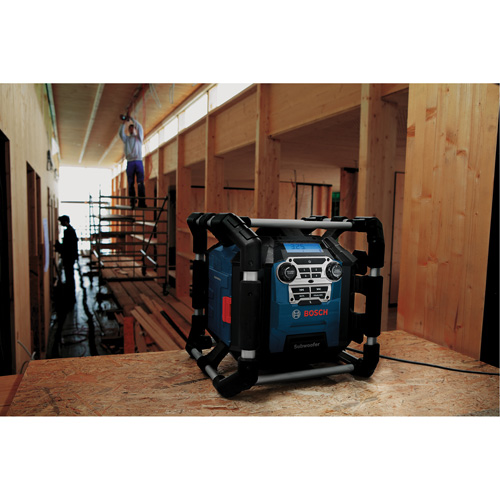 Jobsite Radio with Bluetooth&reg; 5.0 & Power Station, Lithium-Ion, 18 V NRZ Safety Inc.