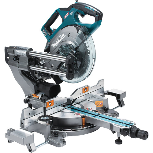 XGT Brushless Dual Compound Mitre Saw with AWS NRZ Safety Inc.