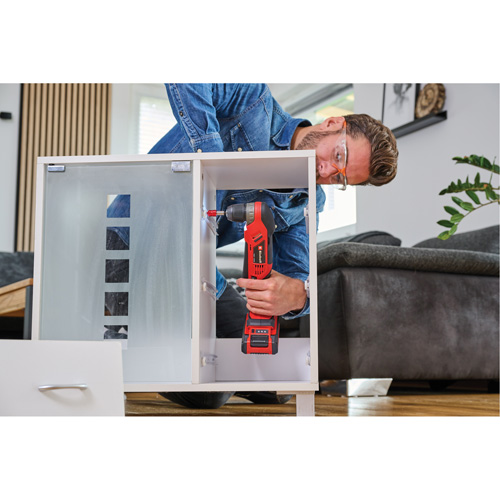 Perceuse-visseuse angulaire sans fil (outil seulement), 18 V, Mandrin 3/8", Lithium-ion NRZ Safety Inc.