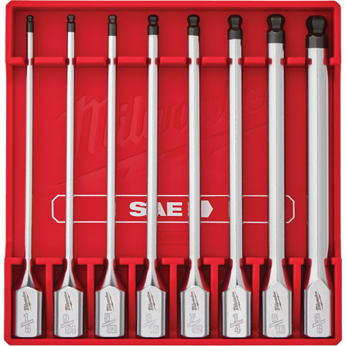 Jeu de douilles longues &agrave; embouts SAE, Sph&egrave;re hexagonale, Prise 3/8", 8 mr NRZ Safety Inc.