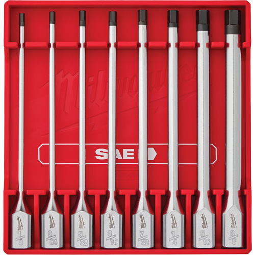 Jeu de douilles longues &agrave; embouts SAE, Hexagonale, Prise 3/8", 8 mr NRZ Safety Inc.