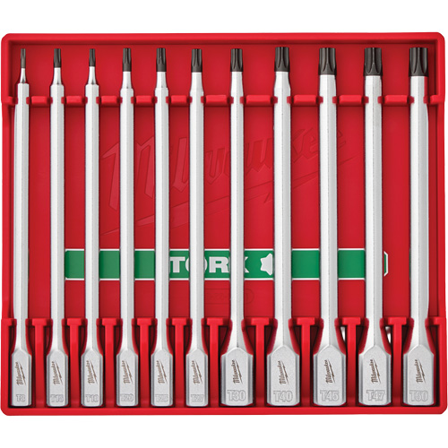 Long Bit Socket Set, Torx&reg;, 1/4"/3/8" Drive, 11 Pcs NRZ Safety Inc.