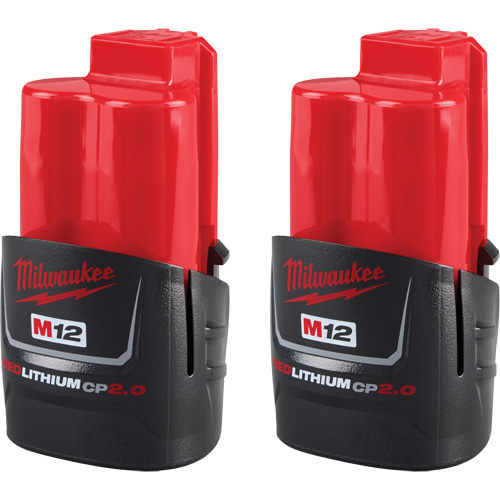 Batteries compactes M12 REDLITHIUM CP2.0, Lithium-ion, 12 V, 2 Ah NRZ Safety Inc.