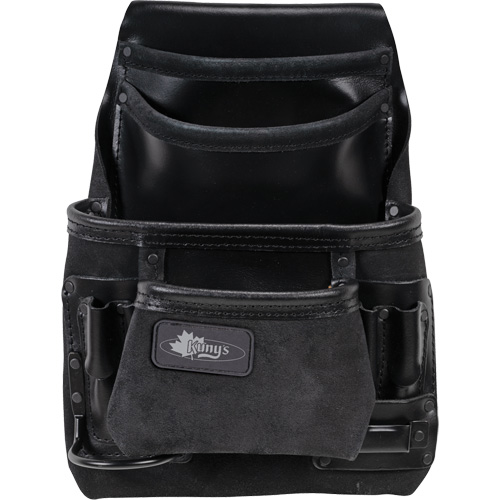 Sac robuste Phantom pour clous et outils, Cuir, 10 pochettes, Noir NRZ Safety Inc.