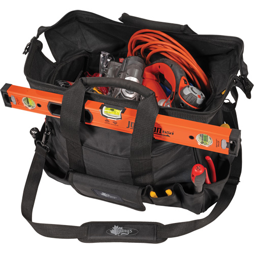 Sac &agrave; outils Phantom 18" pour entrepreneur, Polyester balistique, 25 pochettes, Noir NRZ Safety Inc.