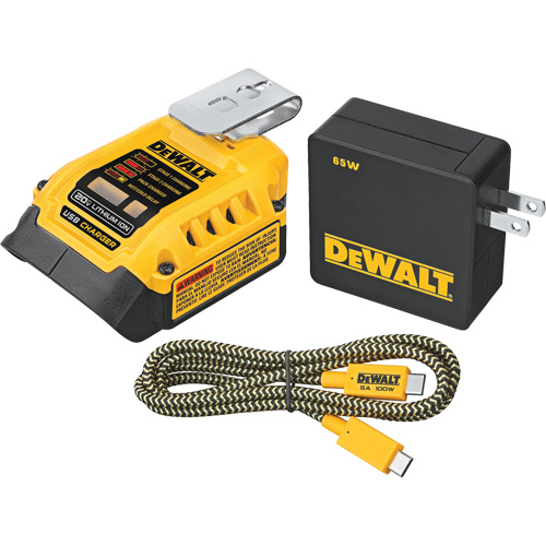 Trousse de recharge USB MAX*/FLEXVOLT 5 A, 20 V, Lithium-ion NRZ Safety Inc.