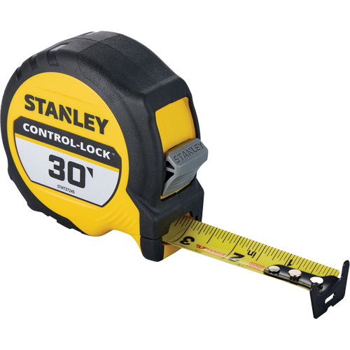 CONTROL-LOCK Tape Measure, 25 mm x 30', Imperial Graduations NRZ Safety Inc.