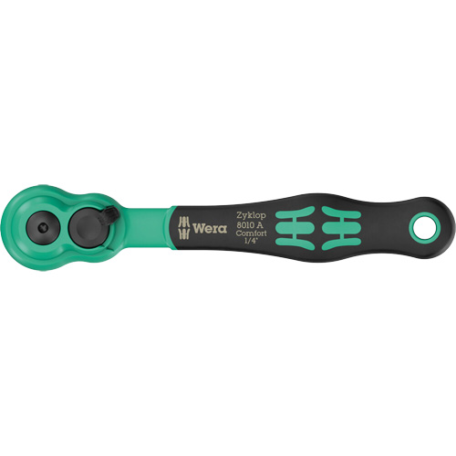 Cl&eacute; &agrave; cliquet Zyklop Comfort avec levier dinversion, Prise de 1/4", Poign&eacute;e Ergonomique NRZ Safety Inc.