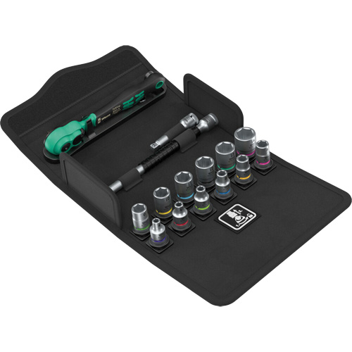 SA 13 Zyklop Comfort Ratchet Set with Reversing Lever, 15 Pcs, 1/4" Drive Size NRZ Safety Inc.
