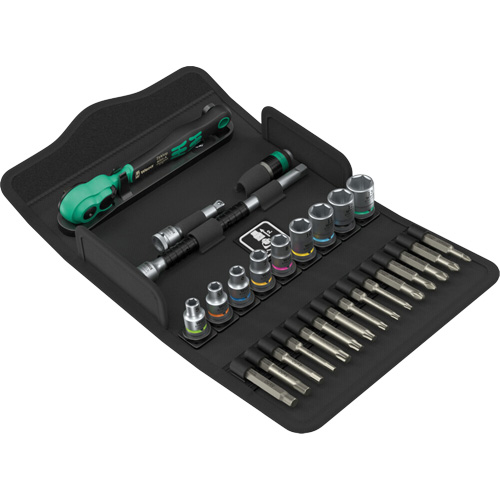 Jeu de cl&eacute; &agrave; cliquet SA 14 Zyklop Comfort avec levier dinversion, 28 Mcx, Prise de 1/4" NRZ Safety Inc.