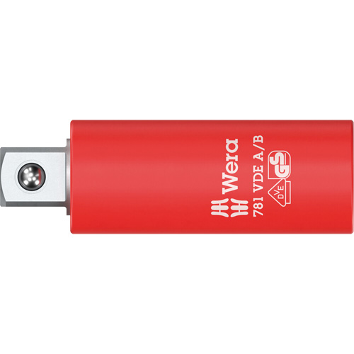 Adaptateur isol&eacute; VDE A/B, Prise 1/4", Douille 3/8", 2,78" lo, Sph&eacute;rique NRZ Safety Inc.