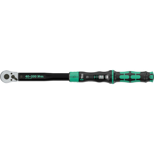 Cl&eacute; dynamom&eacute;trique Click-Torque Lock C 3 r&eacute;glable avec fonction Torque Lock, &agrave; cliquer, Entraînement 1/2" carr&eacute;, 30 - 146 lb-pi NRZ Safety Inc.
