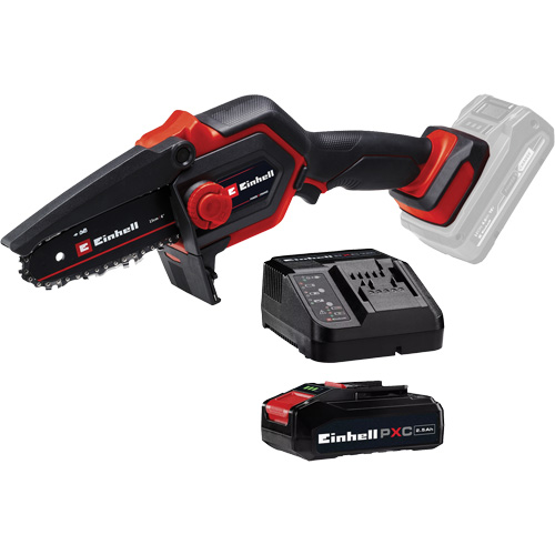Cordless Compact Pruning Chain Saw with 2.5Ah Battery & Charger Starter Kit, 6", Battery Powered, 18 V NRZ Safety Inc.