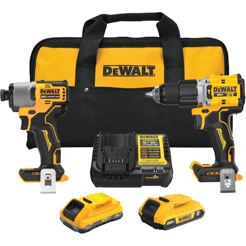 XR Brushless Cordless Premium Drill Driver Kit with 4 Ah POWERSTACK Battery and 2 Ah Battery, 20 V NRZ Safety Inc.